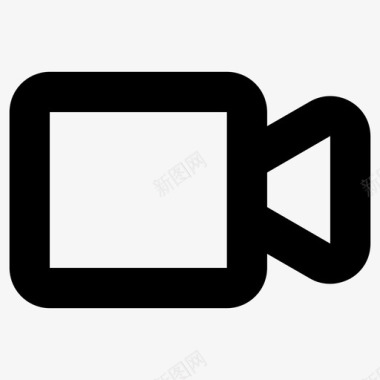 矢量电影放映机视频电影摄像机图标