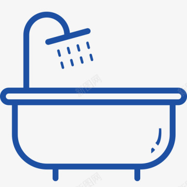 信息标志浴缸图标