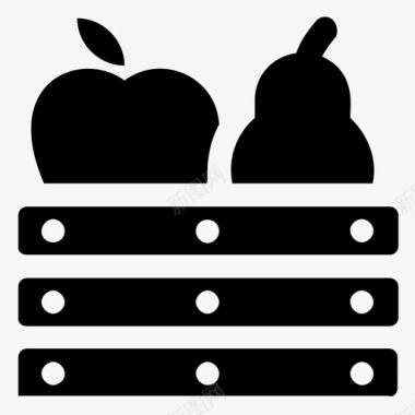 水果苹果篮子图标