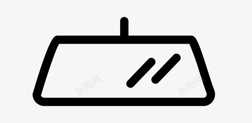 后视后视镜防眩目图标