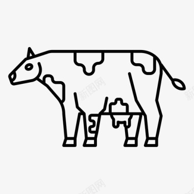 新鲜牛肉牛动物牛肉图标