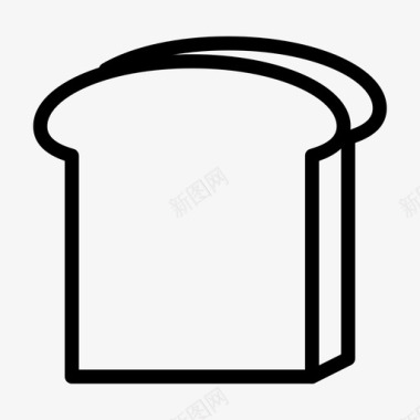 面包三明治面包软面包图标
