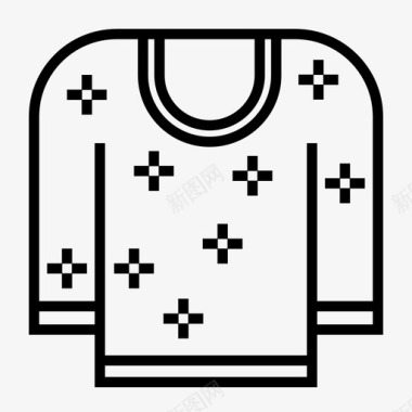 毛衣衣服冬天图标