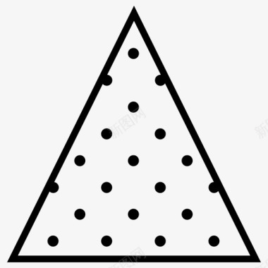 三角形图案圆点图案图标