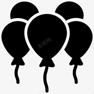 气球装饰气球活动装饰图标