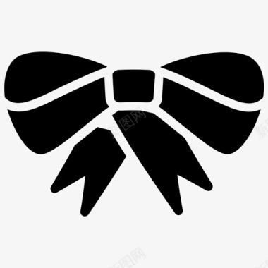 蝴蝶结领结装饰图标