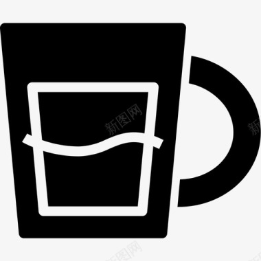 纯白饮料咖啡图标