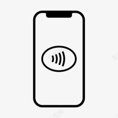 NFC近场通信近场通信苹果支付非接触式图标