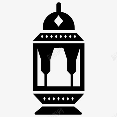 阿拉伯灯笼埃及狂热古老的狂热图标