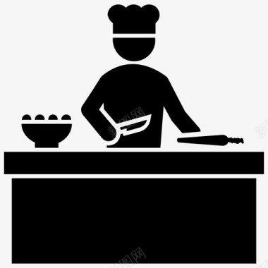 切菜切菜板厨房用具图标