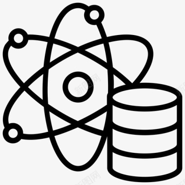 先进信息数据库技术先进技术数据管理图标