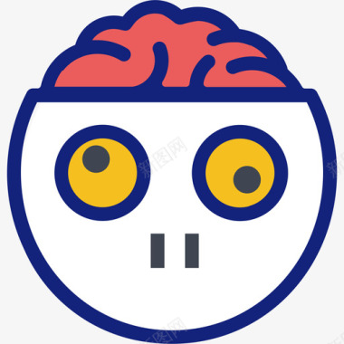 emoji表情脑子图标