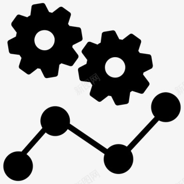 矢量数据分析图标数据管理业务管理数据分析图标