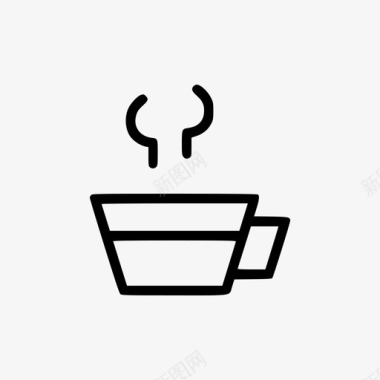 咖啡卡布西诺意式浓缩咖啡图标