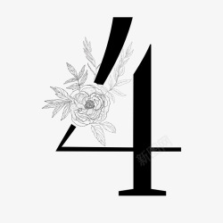 梦幻文艺新海洋蓝色英文字体花卉卡片装饰图案设计AI素材