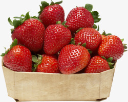 草莓篮子水果进静物图像免扣素材