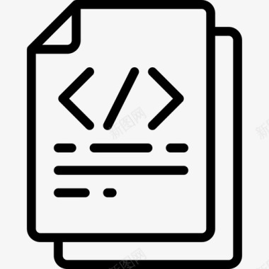 HTML代码html文档代码文档图标