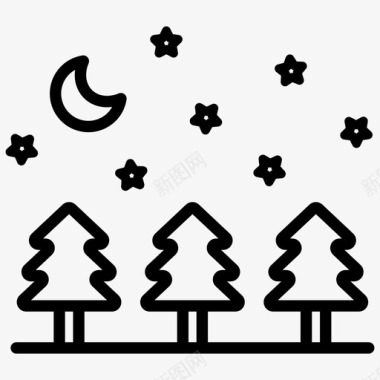 冬天的标志平安夜圣诞假期冬天图标