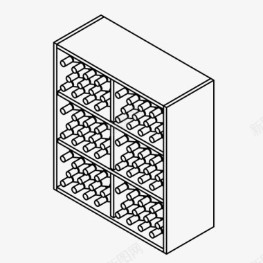葡萄免抠png素材葡萄酒储藏瓶子陈列图标