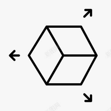 长方立方体长方体立方体形状图标