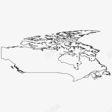 加拿大边界国家图标