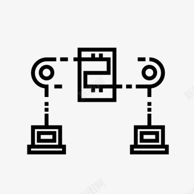区块链科技区块链加密加密货币图标