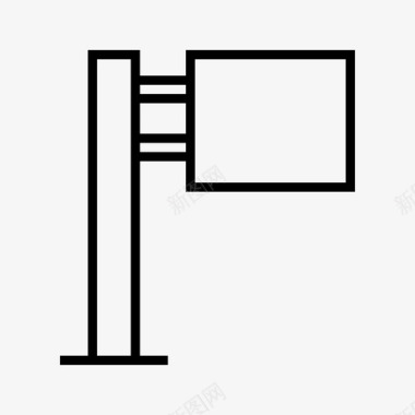 推介广告牌路标横幅广告牌图标