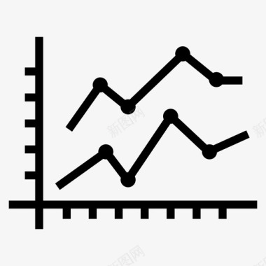 员工报表折线图曲线图报表图标