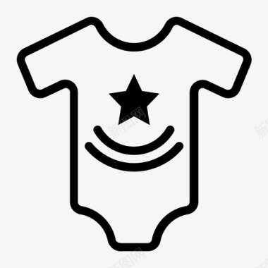 男童衣服婴儿装备婴儿t恤图标