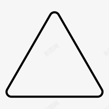 三角几何三角形箭头几何体图标