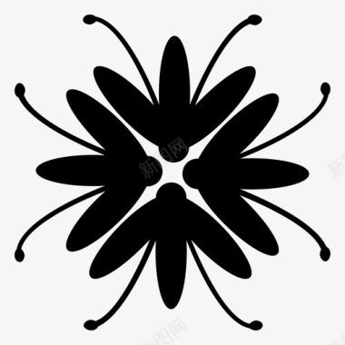 寒食节装饰图案装饰花花卉装饰花卉设计图标
