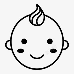 宝宝脸婴儿脸婴儿微笑快乐宝宝高清图片