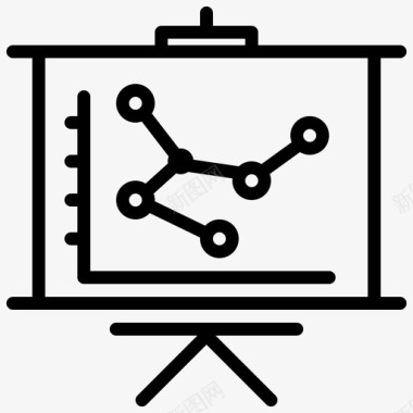 示屏演示图业务报表图标