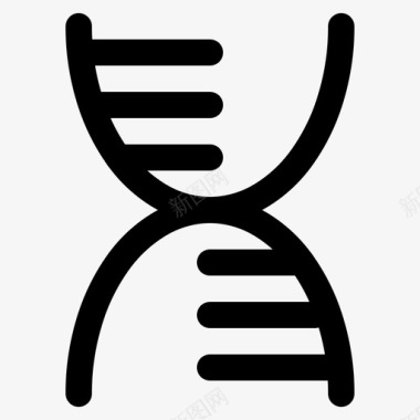 多彩DNAdna医学医学固体图标