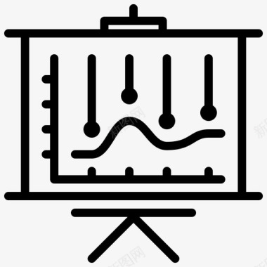 示屏演示图业务报表图标