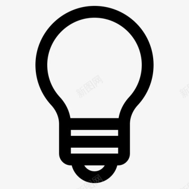 电灯泡灯泡电灯泡能源图标