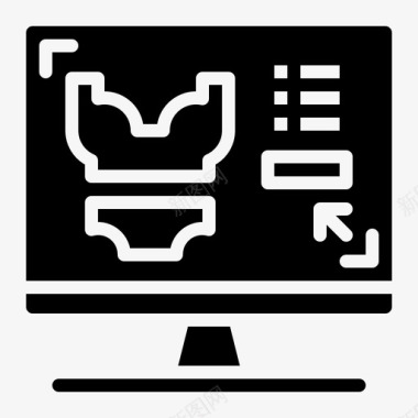 电子数字显示在线电子商务营销图标