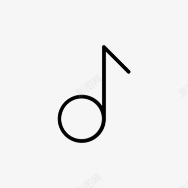 彩绘音符音符音频扬声器图标