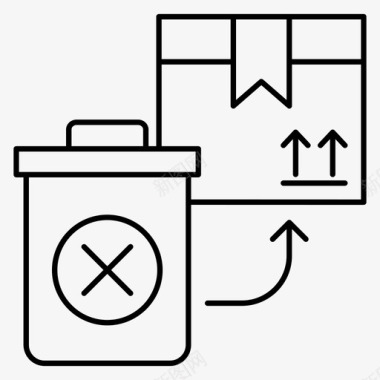外卖配送发货装箱取消图标