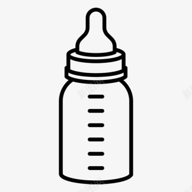 婴儿奶瓶婴儿配方奶粉婴儿用品图标