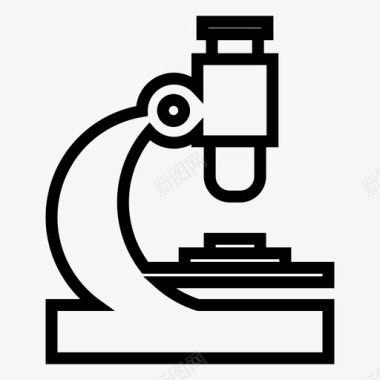 学科显微镜实验实验室图标