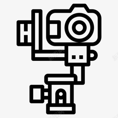 相机稳定器光面工具图标
