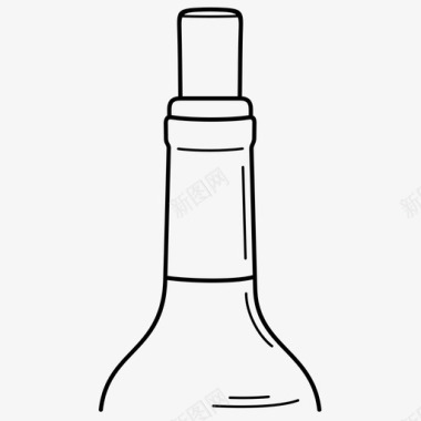 酒瓶酒软木塞图标