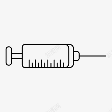 注射器矢量注射器医院注射图标