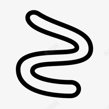 蠕虫毛虫蚯蚓图标
