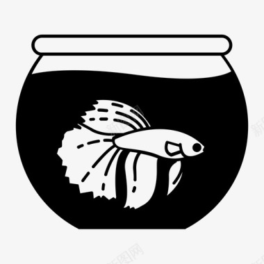 鱼美丽的鱼斗鱼图标