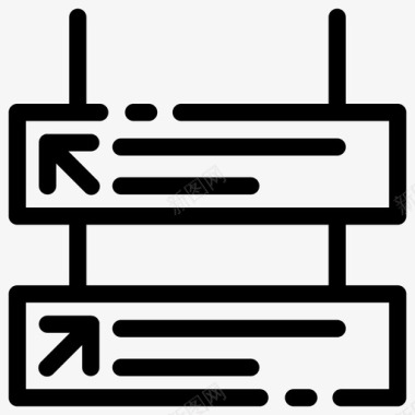 发车发车标志到站登机图标