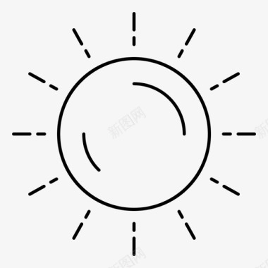 天气太阳天气夏天日出图标