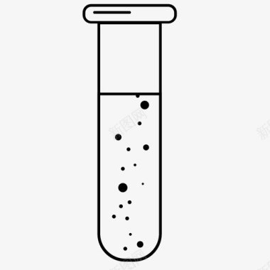 矢量试管试管化学液体图标