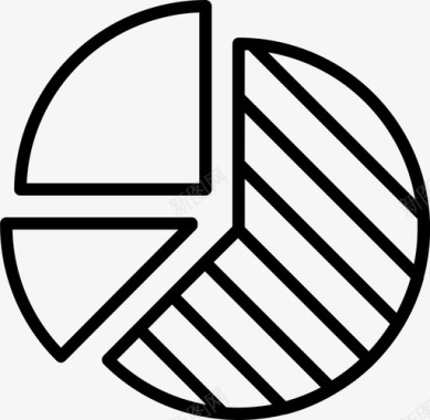 扁平化矢量金融图饼图商业金融图标